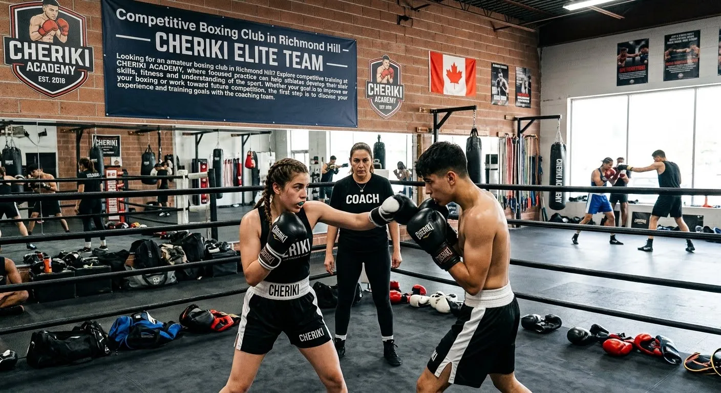 `Amateur boxing club in Richmond Hill for competitive boxing training at Cheriki Elite`