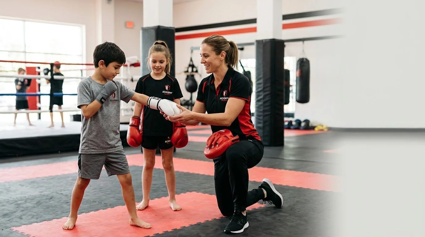 `Kids boxing classes in Richmond Hill with a focus on safety and coach supervision`